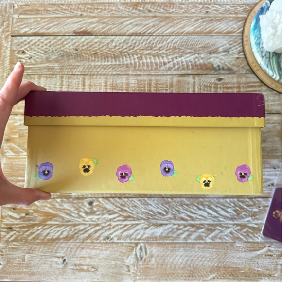 🦄🌸Rare! Anne Geddes Pansies Photo Box w/ Dividers🌸 - Picture 6 of 15